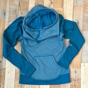 Champion cowl neck Blue Hoodie NWOT